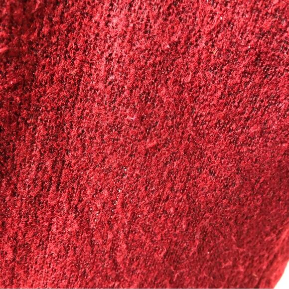 Soft Surroundings deep red slit collar tunic sweater size 1X - Picture 8 of 14